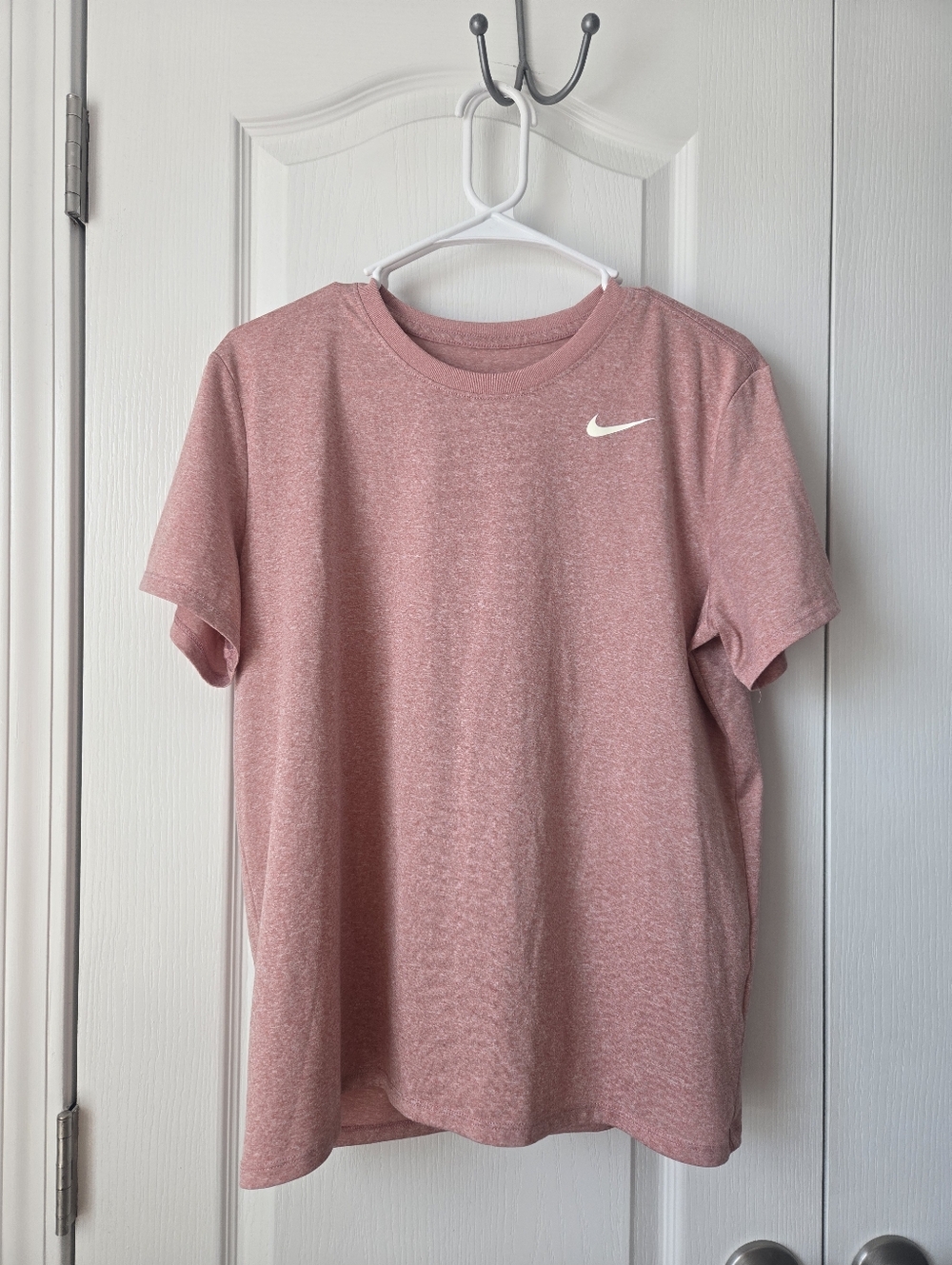 Nike  Rose Heather Short Sleeve Dri-FIT Tee Size Large